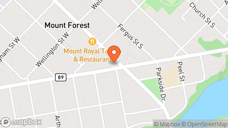 Map showing location of Stumbled Upon Consignment Boutique