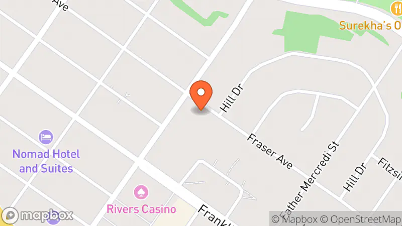 Map showing location of Sweet Antiques