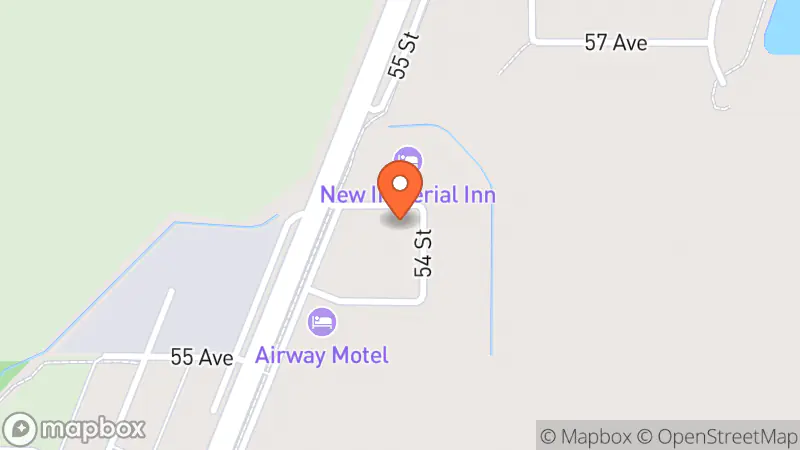 Map showing location of Take 2 Thrift Store