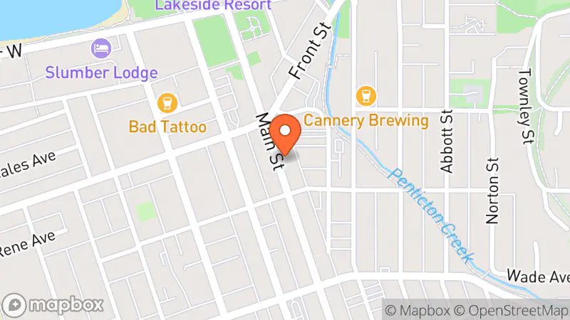 Map showing location of The Book Shop