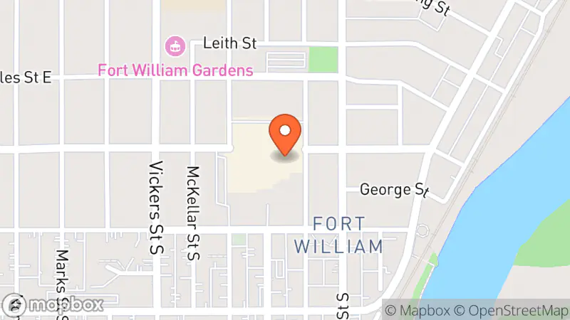 Map showing location of The Bookshelf