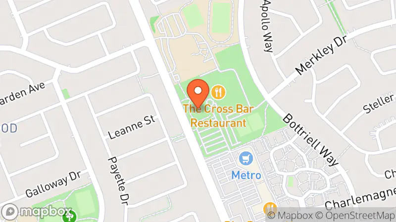 Map showing location of The Bookworm