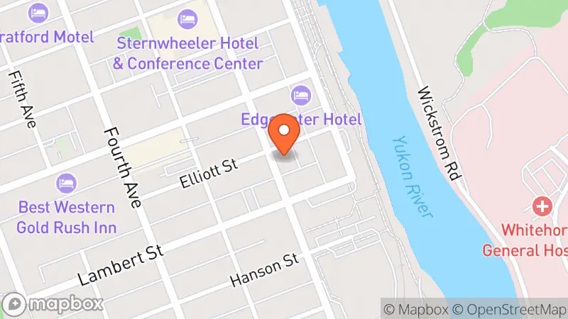 Map showing location of The Curio Shoppe