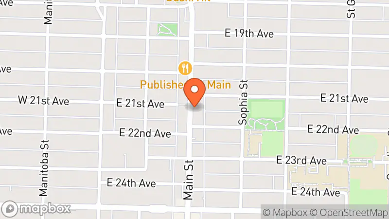 Map showing location of The Main Exchange