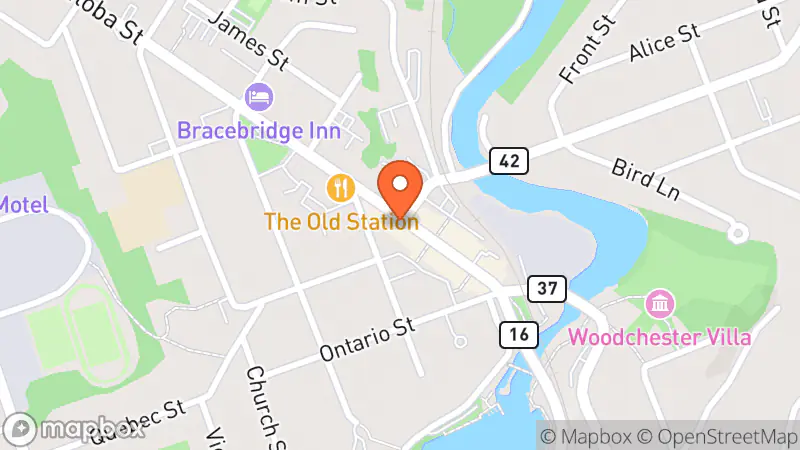 Map showing location of The Owl Pen