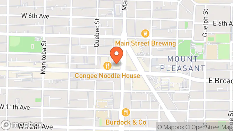 Map showing location of The Rag Machine