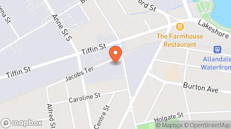 Map showing location of The Rummage Room