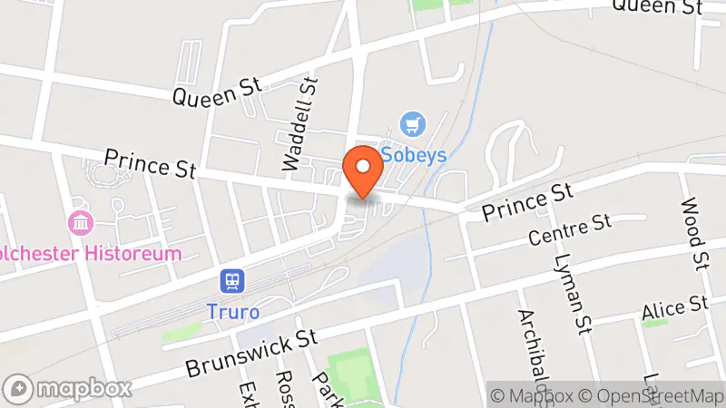 Map showing location of The Salvation Army Thrift Store