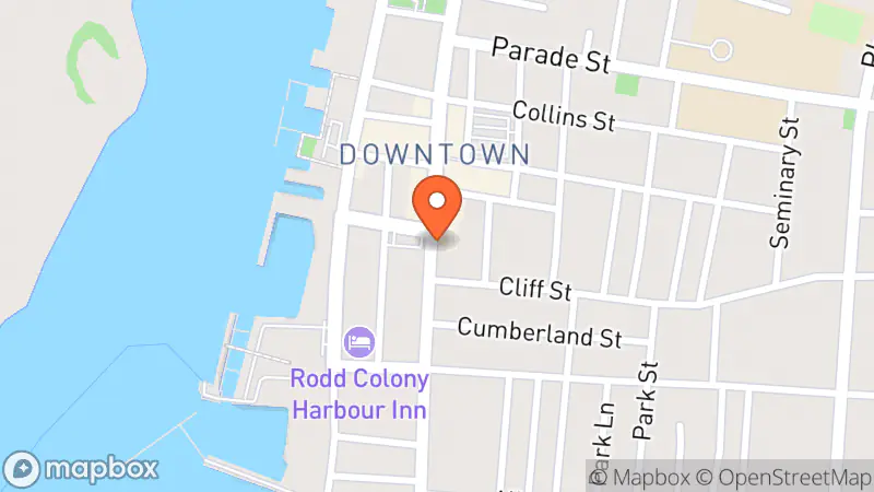 Map showing location of The Salvation Army Thrift Store