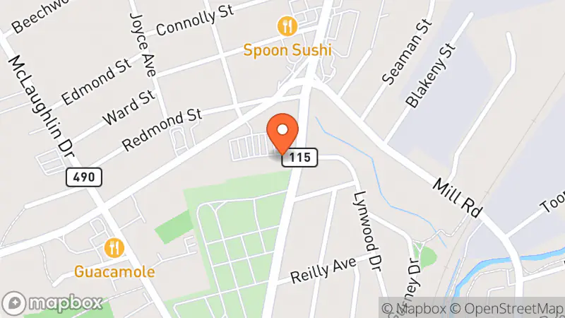 Map showing location of The Salvation Army Thrift Store