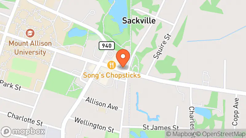 Map showing location of The Salvation Army Thrift Store