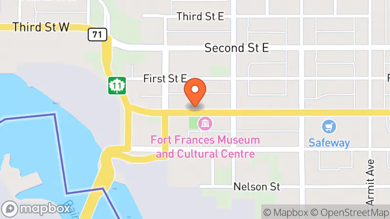Map showing location of The Salvation Army Thrift Store, Family Services & Corps