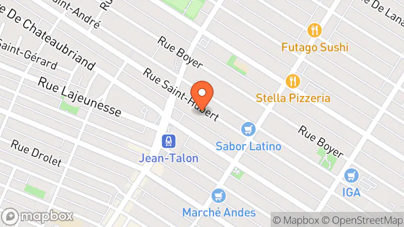 Map showing location of The Salvation Army Thrift Store