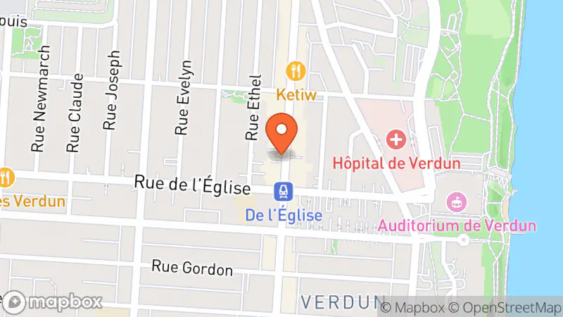 Map showing location of The Salvation Army Thrift Store