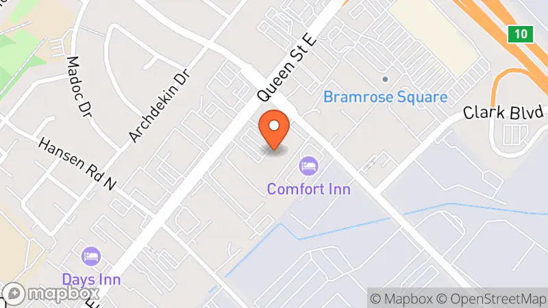 Map showing location of The Salvation Army Thrift Store