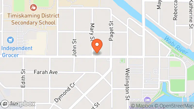 Map showing location of The Salvation Army Thrift Store