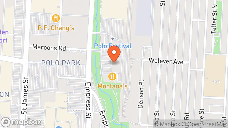 Map showing location of The Salvation Army Thrift Store