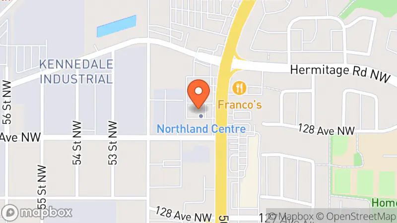 Map showing location of The Salvation Army Thrift Store