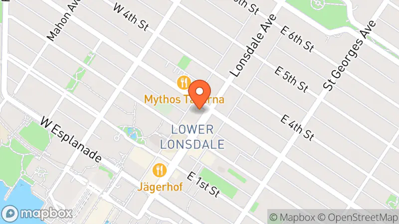 Map showing location of The Salvation Army Thrift Store