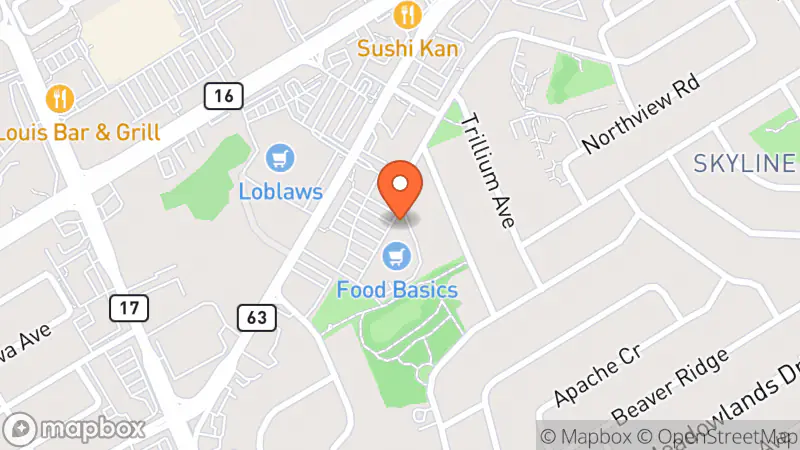 Map showing location of The Thrifted Mini