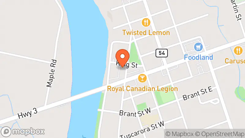 Map showing location of The Thrifty Dresser