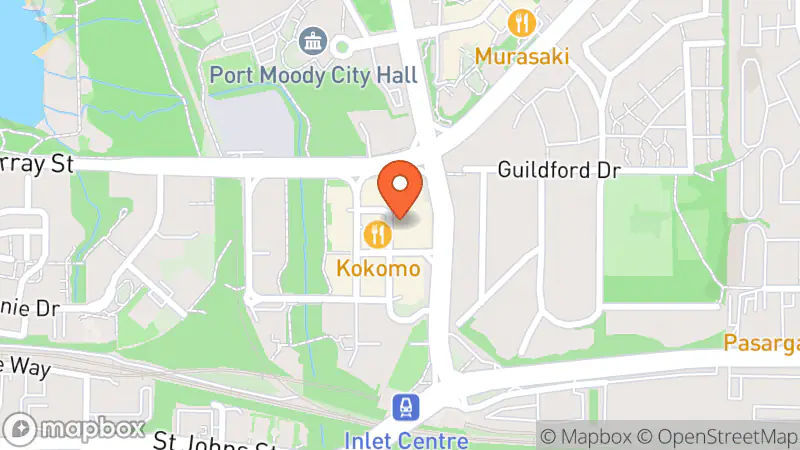 Map showing location of Thrifty Foods