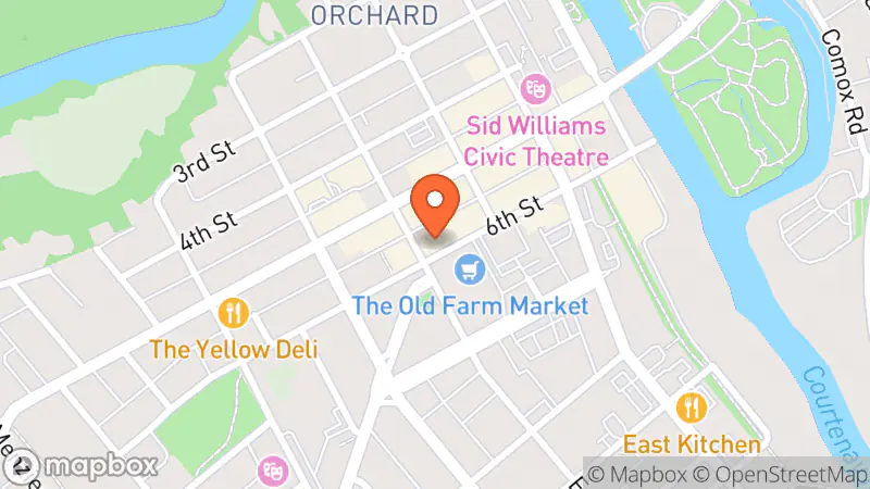 Map showing location of Too Good To Be Threw Thrift Shop