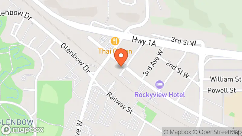 Map showing location of Trailblazers Camping & Outdoor Store
