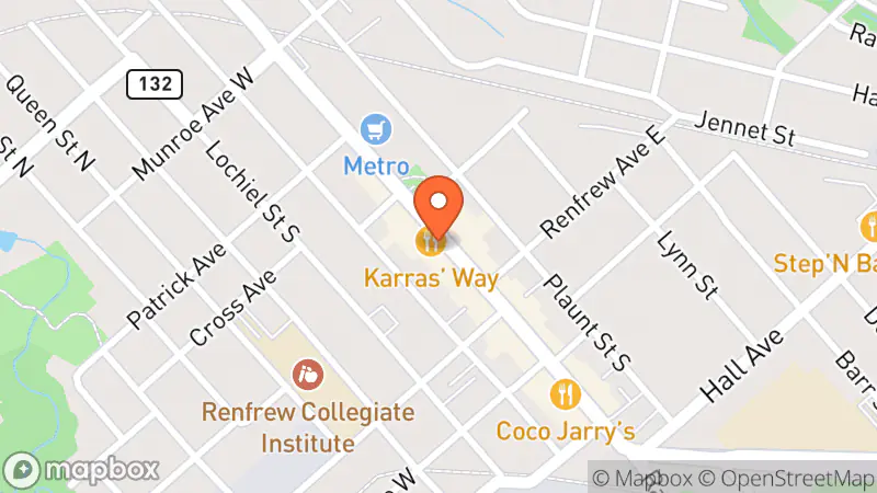 Map showing location of Valley Thrift