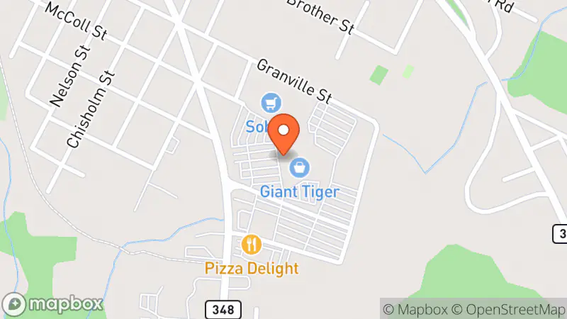 Map showing location of Value Village