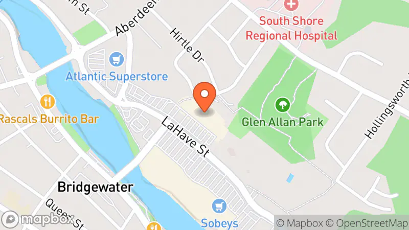 Map showing location of Value Village