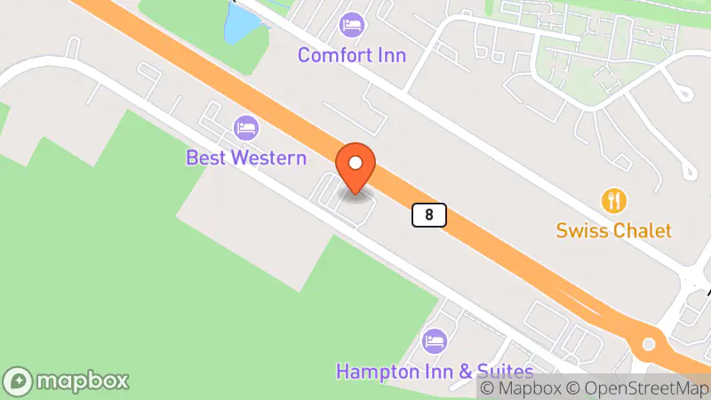 Map showing location of Value Village Community Donation Centre