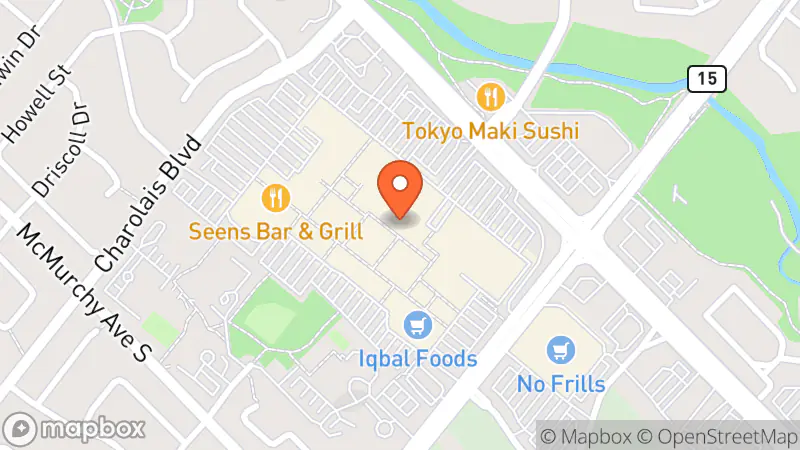 Map showing location of Value Village Community Donation Centre