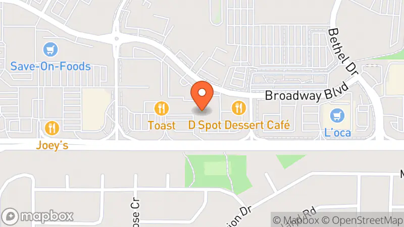 Map showing location of Value Village Community Donation Centre