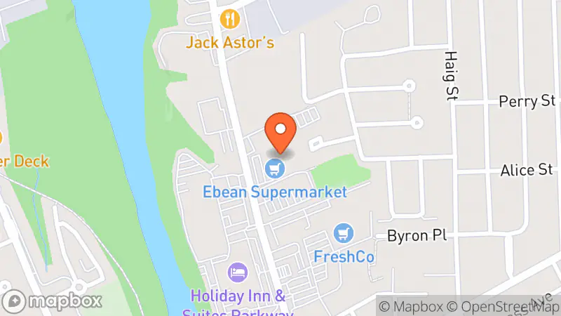 Map showing location of Value Village