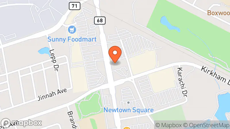 Map showing location of Value Village