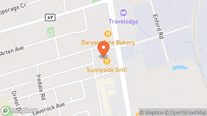 Map showing location of Value Village