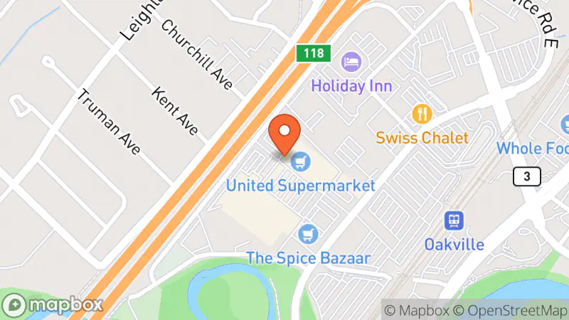 Map showing location of Value Village