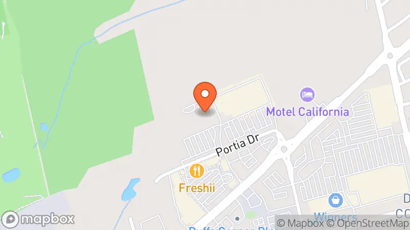 Map showing location of Value Village