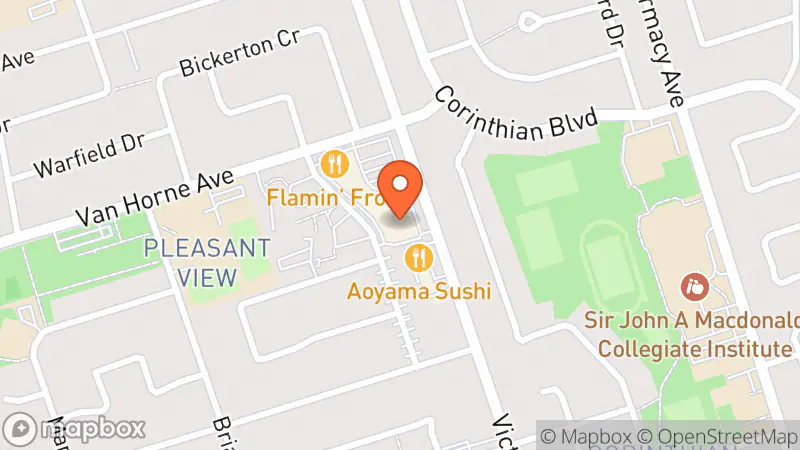 Map showing location of Value Village