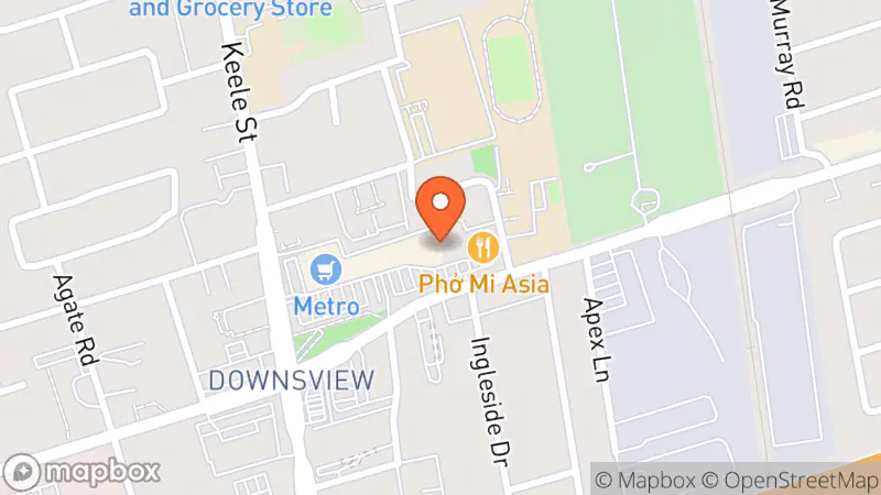 Map showing location of Value Village