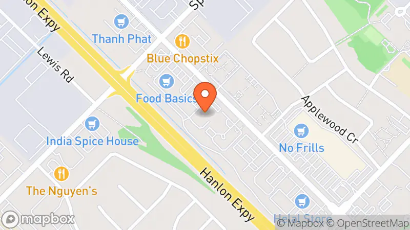 Map showing location of Value Village