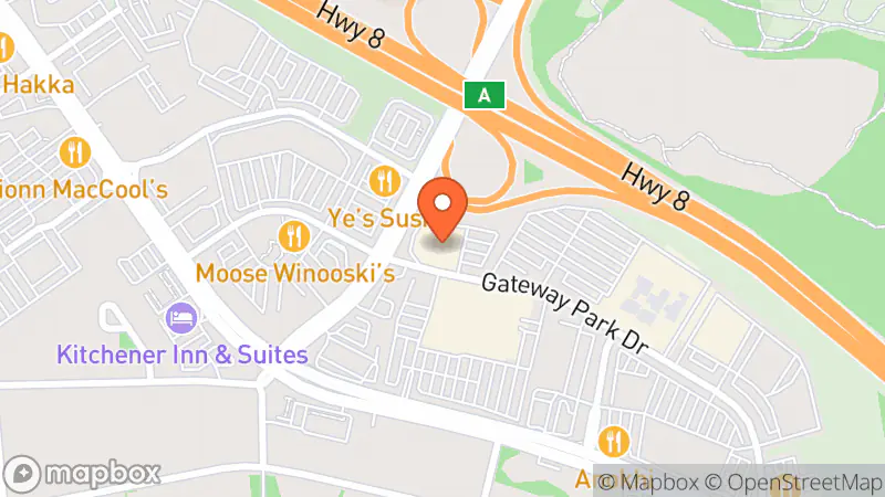 Map showing location of Value Village