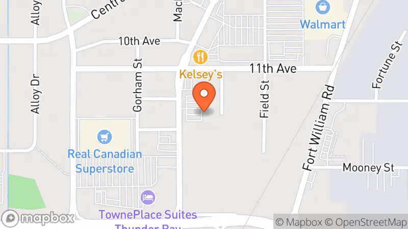 Map showing location of Value Village