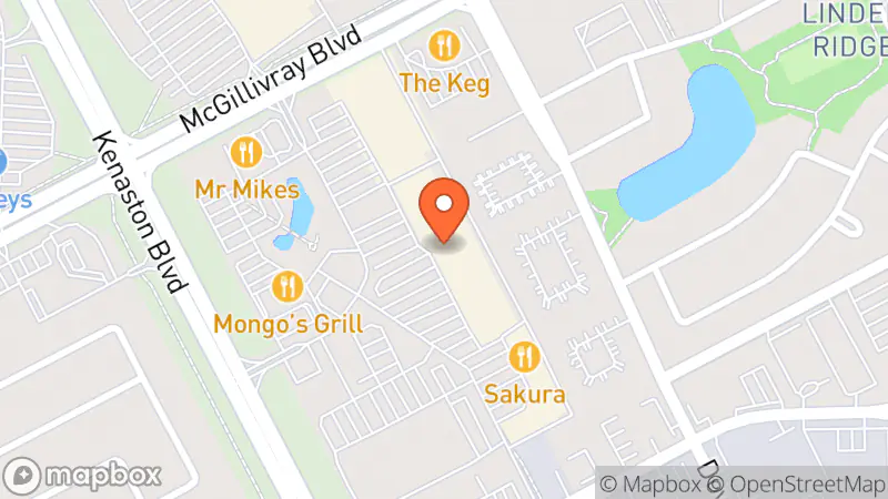 Map showing location of Value Village