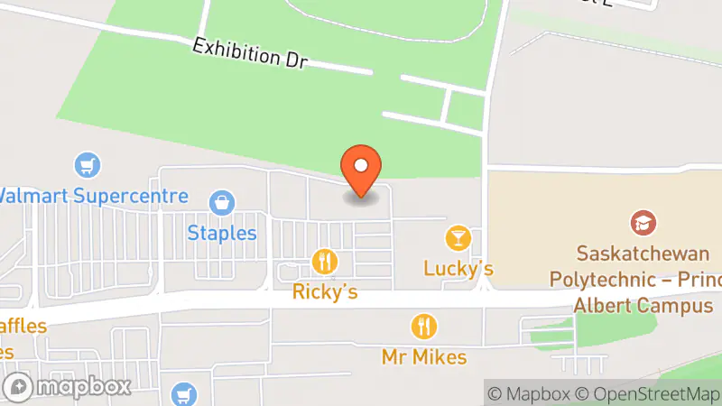 Map showing location of Value Village