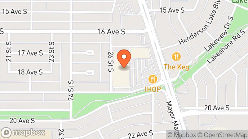 Map showing location of Value Village