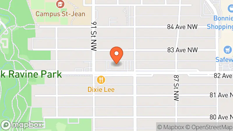 Map showing location of Value Village