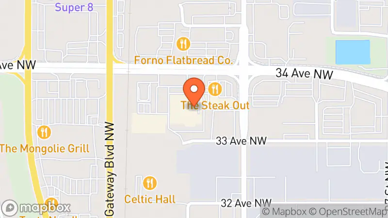 Map showing location of Value Village