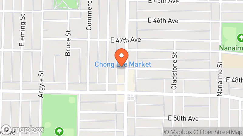 Map showing location of Value Village